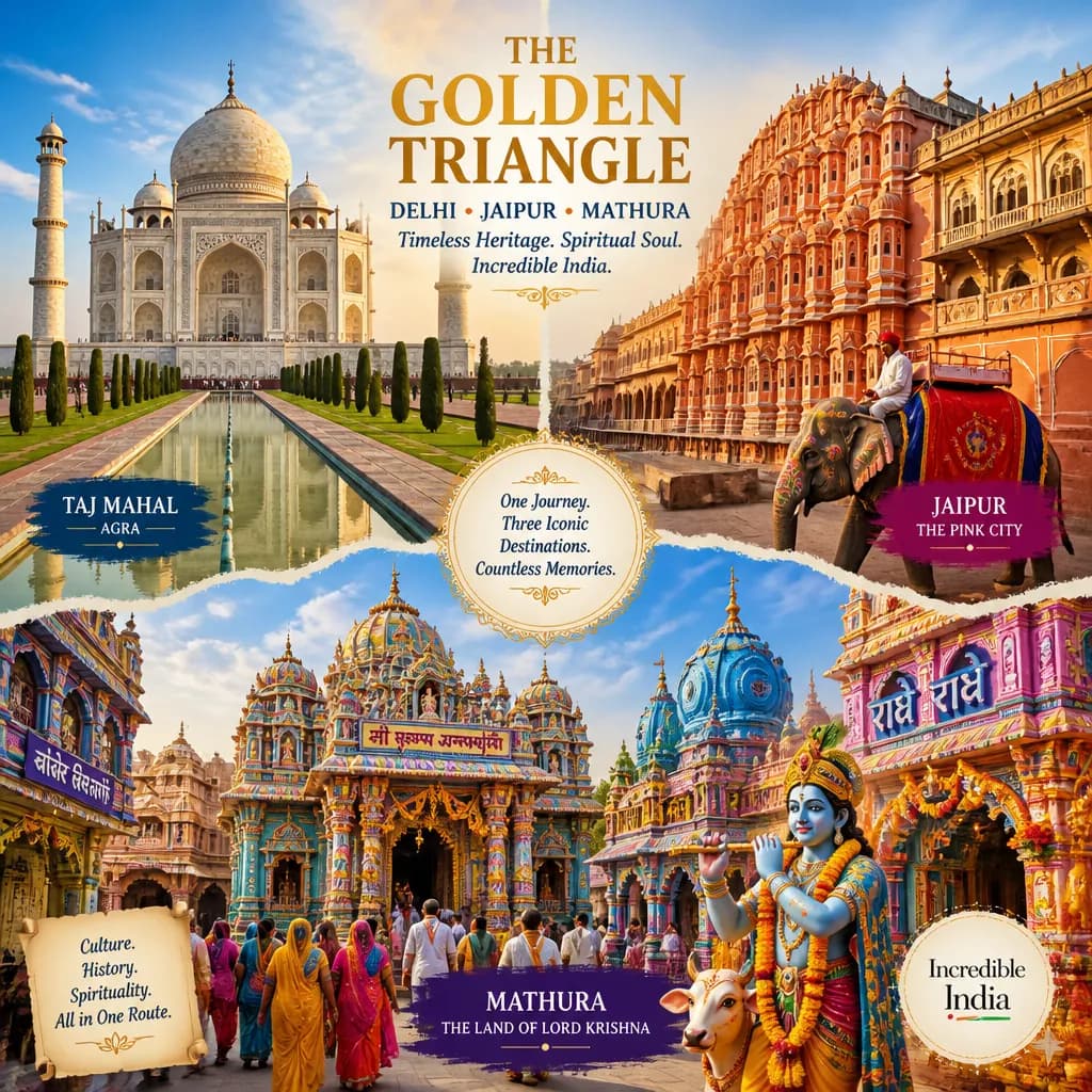 Spiritual Golden Triangle Tours | Experience My India image 1