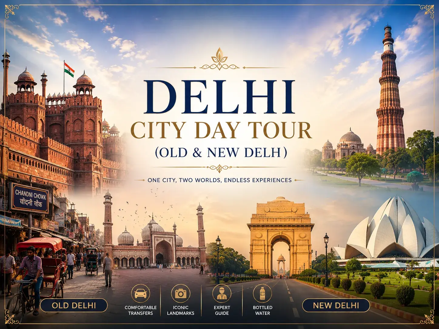 Delhi City Day Tour (Old & New Delhi)