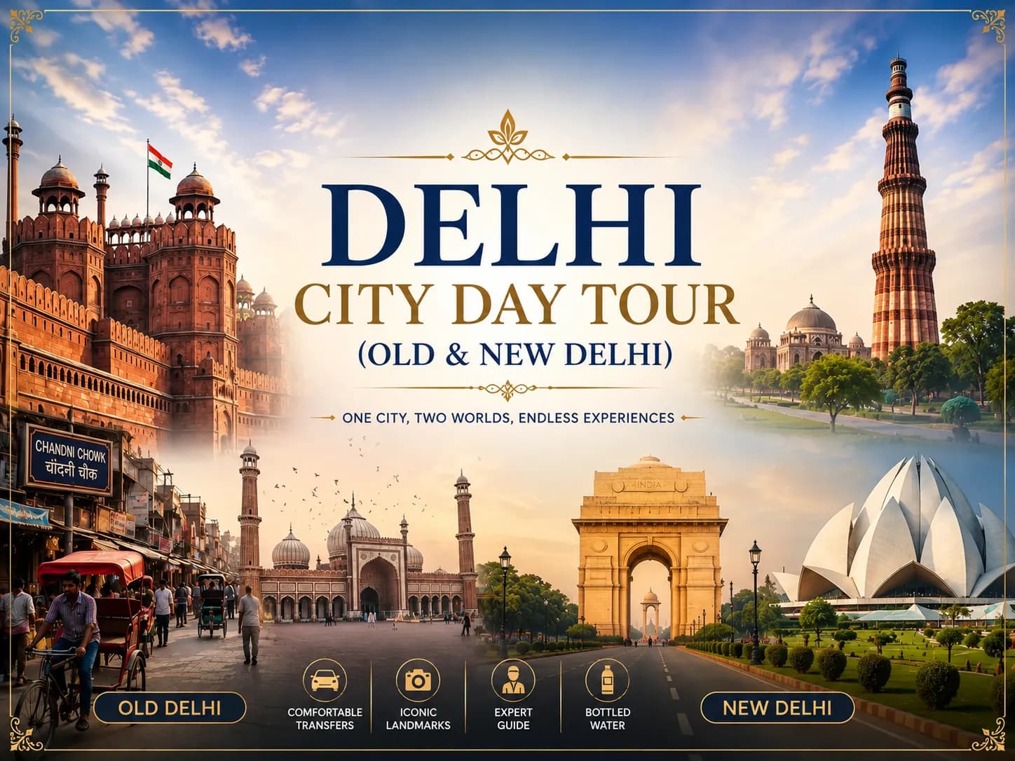 Delhi City Day Tour (Old & New Delhi)