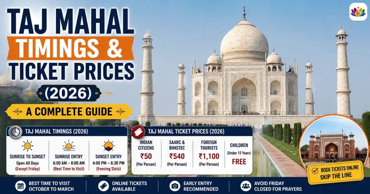 Taj Mahal Timings & Ticket Prices