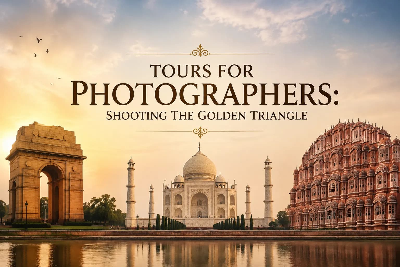 The Taj Mahal reflected at sunrise, a photographer's shot in Agra