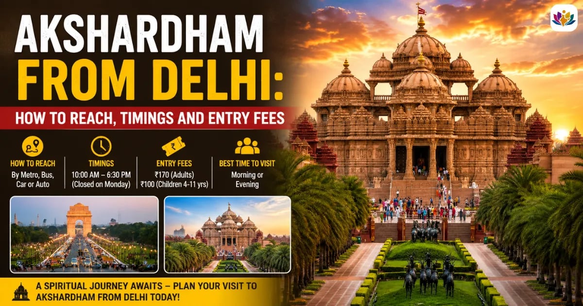 Akshardham from Delhi