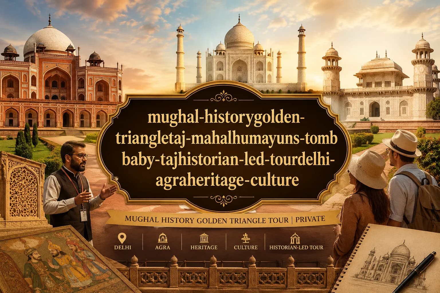 Mughal History Golden Triangle Tour | Private