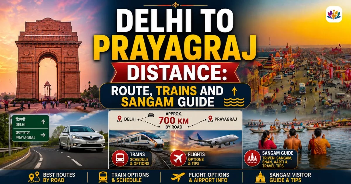 Delhi to Prayagraj Distance