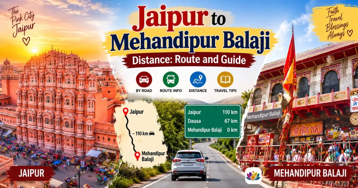 Jaipur to Mehandipur Balaji Distance