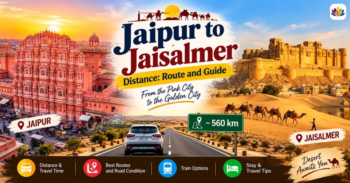 Jaipur to Jaisalmer Distance
