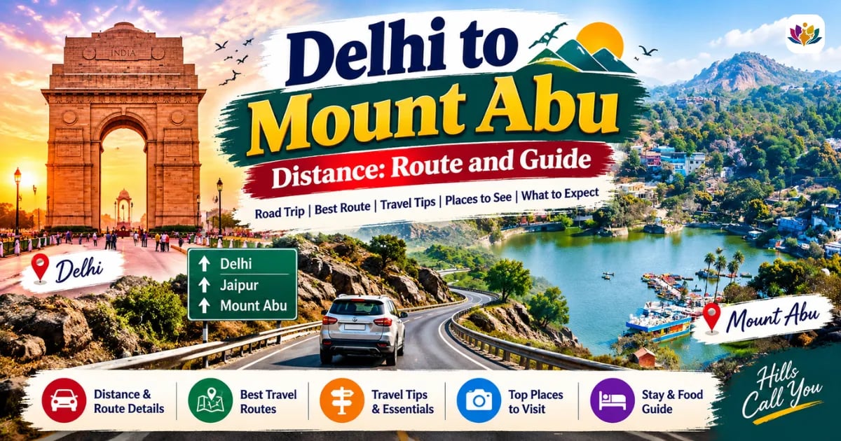 Delhi to Mount Abu Distance