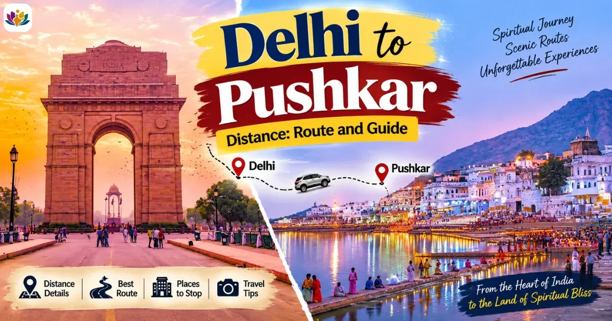 Delhi to Pushkar Distance