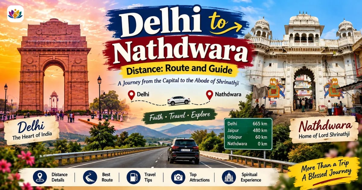 Delhi to Nathdwara Distance