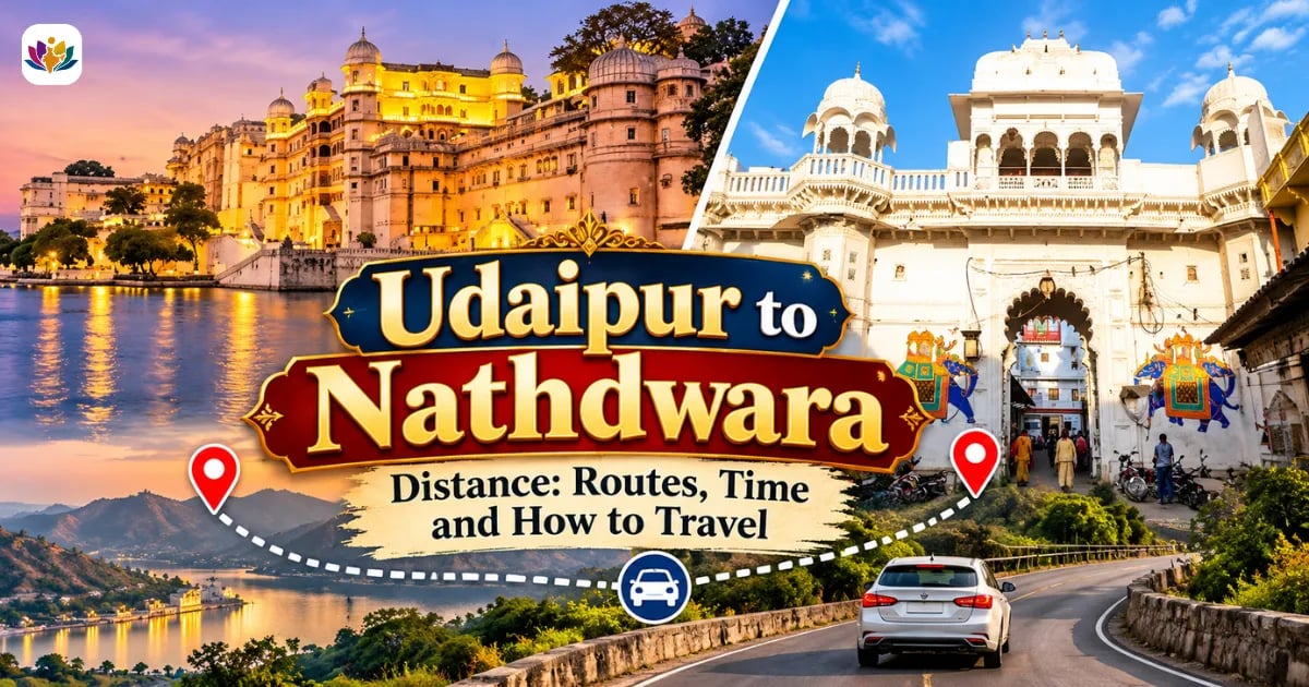 Udaipur to Nathdwara Distance