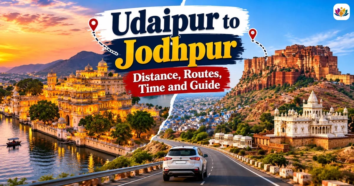 Udaipur to Jodhpur Distance