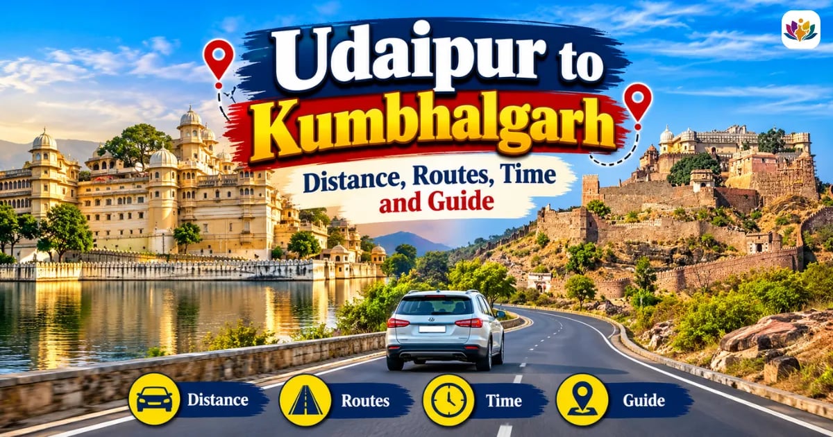 Udaipur to Kumbhalgarh Distance