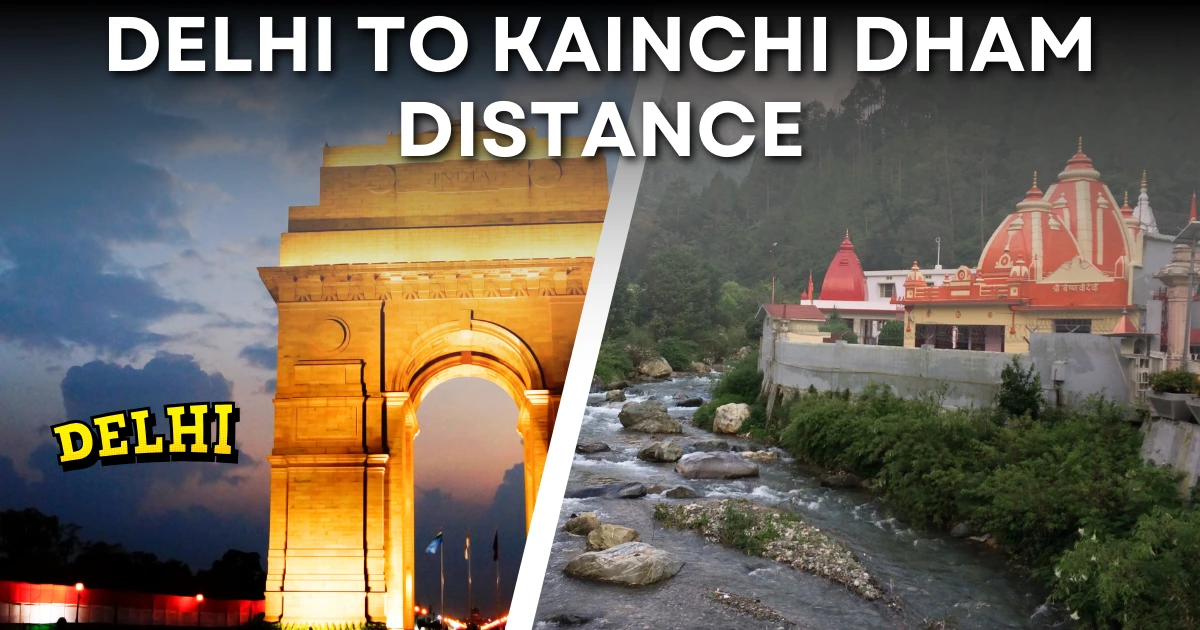 Delhi to Kainchi Dham distance