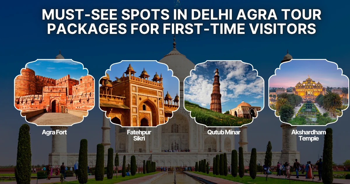 Must-See Spots in Delhi Agra Tour Packages for First-Time Visitors